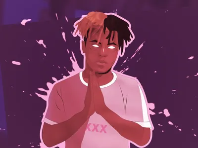 Vibrant Stylized Wallpaper Abstract Wallpaper 4K 1920x1440 Hd, Pc, Desktop, Wallpaper, Featuring, A, Stylized, Illustration, Rapper, Xxxtentacion, Glowing, Eyes, Brown, Landscape, Full HD