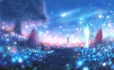 Epic Anime Wallpaper Nature Wallpaper 4K 1920x1182 Hd, Anime, Wallpaper, Featuring, An, Enchanting, Landscape, With, Glowing, Flora, Large, Tree, White, Red, Ultrawide, Full HD