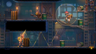 Stylish Visuals Steamworld Heist Games Wallpaper 4K 3840x2160 A, Stylish, Hd, Desktop, Wallpaper, Featuring, Visuals, From, Steamworld, Heist:, Showcasing, Vibrant, Black, Brown, Ultrawide, 4K