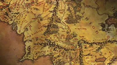 Sleek Detailed Wallpaper Abstract Wallpaper 4K 1920x1080 Hd, Desktop, Wallpaper, Featuring, A, Detailed, Map, Of, Middle, Earth, Lord, Rings, Brown, Ultrawide, Full HD