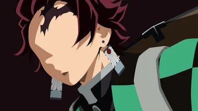 Vivid Minimalist Wallpaper Minimal Wallpaper 4K 3840x2160 Minimalist, Tanjiro, Kamado, Anime, Demon, Slayer, Kimetsu, No, Yaiba, Desktop, White, Ultrawide, 4K