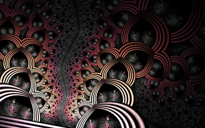Golden Abstract Wallpaper Black/Dark Wallpaper 4K 1920x1200 Hd, Pc, Desktop, Wallpaper, Featuring, An, Abstract, Black, Fractal, Design, Intricate, Looping, Brown, Gray, Ultrawide, Full HD