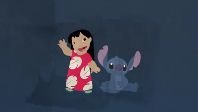 Radiant Lilo Wallpaper Black/Dark Wallpaper 4K 1920x1084 Hd, Desktop, Wallpaper:, Featuring, Lilo, In, Her, Red, Dress, Stitch, Characters, Movie, Gray, Ultrawide, Full HD