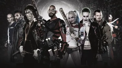 Epic Cast Wallpaper Abstract Wallpaper 4K 1920x1080 Hd, Desktop, Wallpaper:, And, Background, Featuring, The, Cast, Movie, Suicide, Squad, Group, White, Gray, Ultrawide, Full HD
