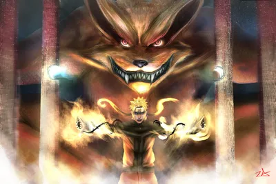 Naruto Uzumaki Kurama Intense Fiery Abstract Wallpaper 4K 1920x1281 White, Full HD, Landscape