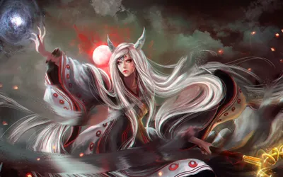 Anime Kaguya Tsutsuki Space Wallpaper 4K 3840x2400 Gray, Ultrawide, 4k