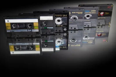 Retro Music Cassette Abstract Wallpaper 4K 2048x1365 Gray, White, Full HD, Ultrawide