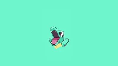Minimalist Totodile Pok Games Wallpaper 4K 1920x1080 Minimalist, Totodile, (pokémon), Video, Game, Pokemon, Gaming, Pok, Mon, Desktop, Orange, Purple, Ultrawide, Full HD