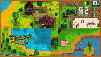 Colorful Pixelated World Stardew Abstract Wallpaper 4K 1920x1080 Brown, Full HD, Ultrawide