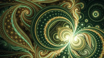 Abstract Psychedelic Fractal Pattern Green Abstract Wallpaper 4K 2560x1440 Hd, Desktop, Wallpaper, Featuring, An, Abstract, Psychedelic, Fractal, Pattern, Green, Tones, Creating, Black, Brown, Ultrawide, QHD