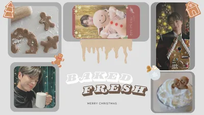 Epic Enhypen Wallpaper Abstract Wallpaper 4K 1920x1080 Hd, Pc, Desktop, Wallpaper, Featuring, Enhypen, Members, With, Cozy, Christmas, Theme, Gingerbread, White, Gray, Ultrawide, Full HD