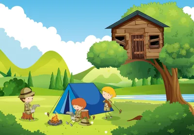 Colorful Camping Children Tent Nature Wallpaper 4K 5630x3907 White, Gray, Pink, Landscape, 4k