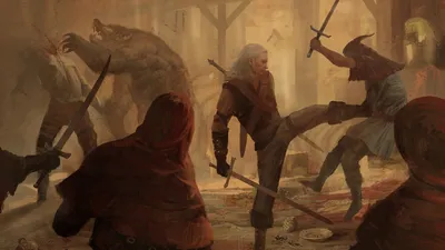 Video Game Witcher Games Wallpaper 4K 1920x1080 Brown, Full HD, Ultrawide