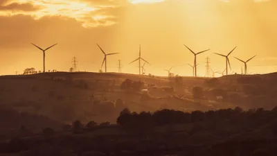 Sunset Man Wind Wallpaper 4K, Nature category