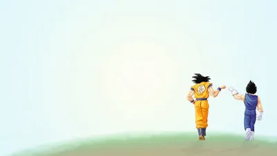 Anime Icons Goku Fantasy Wallpaper 4K 1920x1080 Hd, Pc, Desktop, Wallpaper, Featuring, Anime, Icons, Goku, Vegeta, Dragon, Ball, Walking, White, Ultrawide, Full HD