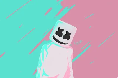 Artistic Rendition Marshmello Vibrant Pink Abstract Wallpaper 4K 2000x1324 Hd, Desktop, Wallpaper, Featuring, An, Artistic, Rendition, Of, Marshmello, Against, Vibrant, Pink, Teal, White, Ultrawide, Full HD