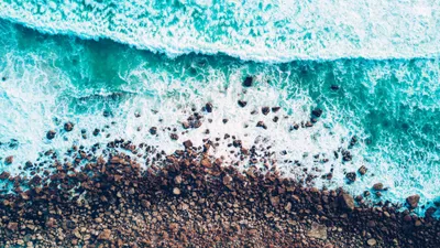 Rocky Shore John Abstract Wallpaper 4K 3840x2160 White, Ultrawide, 4k