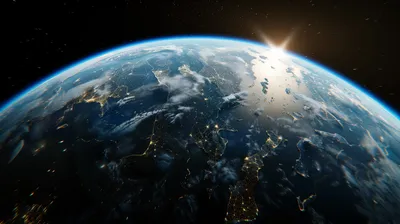 Earth Space Planet Vibrant Blue Space Wallpaper 4K 2912x1632 A, Stunning, Hd, Image, Of, Earth, From, Space, Showcasing, Planet, 039, Vibrant, White, Gray, Ultrawide, QHD