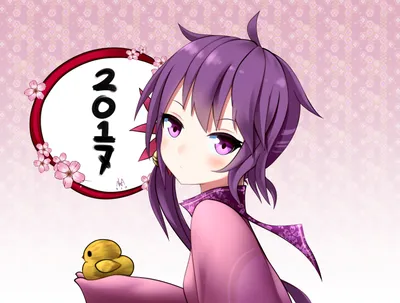 Anime Original Purple Haired Wallpaper 4K, Abstract category
