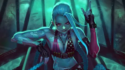 Epic Jinx Wallpaper Abstract Wallpaper 4K 1920x1080 Hd, Desktop, Wallpaper, Of, Jinx, From, League, Legends, Depicted, Dynamic, Pose, Glowing, Orange, Purple, Brown, Ultrawide, Full HD