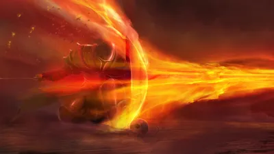 Calm Fantasy Wallpaper Fantasy Wallpaper 4K 2560x1440 Hd, Wallpaper:, Of, A, Fantasy, Knight, Wielding, Fiery, Shield, Enveloped, Vibrant, Flames, Purple, Yellow, Ultrawide, QHD