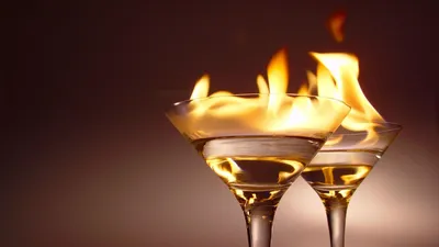 Two Elegant Glass Cocktails Abstract Wallpaper 4K 1920x1080 White, Brown, Full HD, Ultrawide