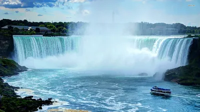 Niagara Falls Waterfall Mist Wallpaper 4K, Nature category