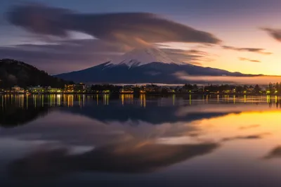 Mount Fuji Reflected Wallpaper 4K, Nature category