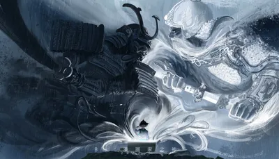 Radiant Fantasy Wallpaper Fantasy Wallpaper 4K 2781x1592 Hd, Fantasy, Desktop, Wallpaper:, Depicting, A, Dynamic, Battle, Between, Two, Samurai, One, White, Gray, Ultrawide, QHD