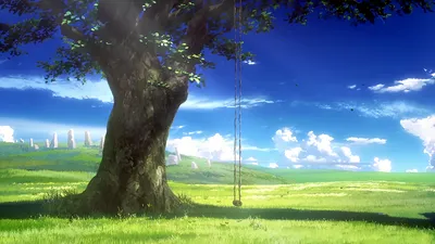 Tranquil Anime Shelter Nature Wallpaper 4K 1920x1080 An, Hd, Desktop, Wallpaper, Featuring, A, Tranquil, Anime, Scene, Shelter, Depicting, Large, White, Blue, Ultrawide, Full HD