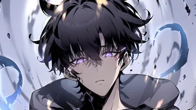 Epic Anime Wallpaper Abstract Wallpaper 4K 3840x2160 Hd, Anime, Wallpaper, Of, Sung, Jin-woo, From, Solo, Leveling, Mystical, Energy, Desktop, Gray, Ultrawide, 4K