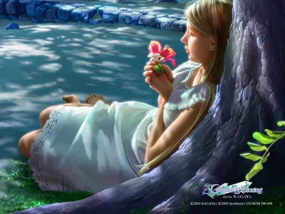 Fantasy Themed Woman Resting Nature Wallpaper 4K 1600x1200 A, Fantasy-themed, Hd, Desktop, Wallpaper, Featuring, Woman, Resting, Against, Tree, Gently, Holding, Gray, Landscape