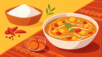 Vibrant Delicious Curry Abstract Wallpaper 4K 4656x2608 Yellow, Purple, Red, Ultrawide, 4k