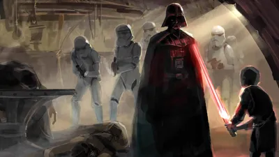 Dramatic Star Wars Darth Vader Space Wallpaper 4K 1920x1080 Hd, Pc, Desktop, Wallpaper, Featuring, A, Dramatic, Star, Wars, Scene, Darth, Vader, Gray, Ultrawide, Full HD