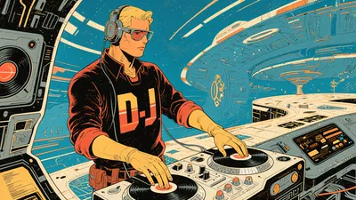 Digital Wearing Headphones Mixing Technology Wallpaper 4K 4608x2592 Gray, Brown, Ultrawide, 4k