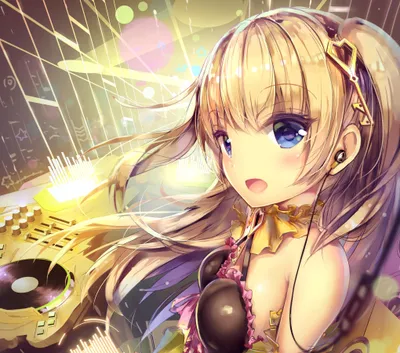 Anime Blonde Long Abstract Wallpaper 4K 2040x1800 White, Full HD, Square