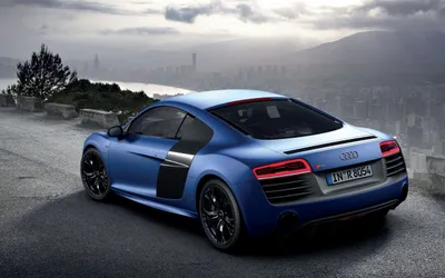 Vivid Blue Wallpaper Cars Wallpaper 4K 2560x1600 A, Stunning, Blue, Audi, R8, V10, Plus, Parked, Scenic, Overlook, Showcasing, Sleek, White, Gray, Ultrawide, QHD