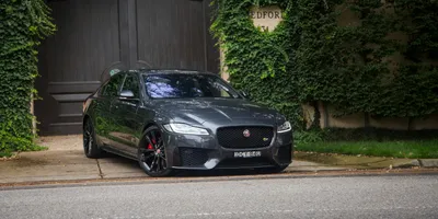 Misty Sleek Wallpaper World Wallpaper 4K 3000x1500 A, Sleek, Silver, Jaguar, Xf, Parked, On, Quiet, Street, Greenery, Wooden, Gate, Gray, Ultrawide, QHD