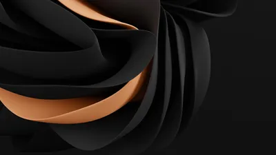 Black Abstract Dark Render Wallpaper 4K, Black/Dark category