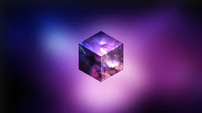 Dark Abstract Wallpaper Space Wallpaper 4K 1920x1080 Abstract, Cube, Floating, In, A, Purple, Cosmic, Sky, Featuring, Stars, Gradient, Stunning, White, Ultrawide, Full HD
