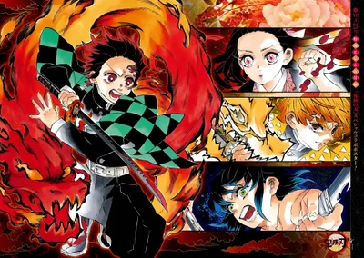 Crisp Anime Wallpaper Abstract Wallpaper 4K 3836x2724 Hd, Pc, Desktop, Wallpaper, Featuring, Anime, Characters, From, Demon, Slayer, Kimetsu, Yaiba, White, Orange, Red, Landscape, QHD