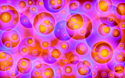 Crisp Abstract Wallpaper Abstract Wallpaper 4K 1920x1200 Abstract, Hd, Wallpaper:, Featuring, A, Vibrant, Composition, Of, Purple, Pink, Circles, Bubbles, Yellow, Ultrawide, Full HD