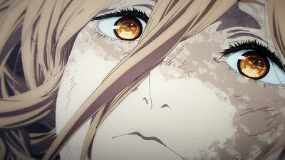 Close Anime Character Abstract Wallpaper 4K 1920x1080 Close-up, Of, An, Anime, Characters, Intense, Eyes, And, Character, Face, Chainsaw, Man, White, Ultrawide, Full HD