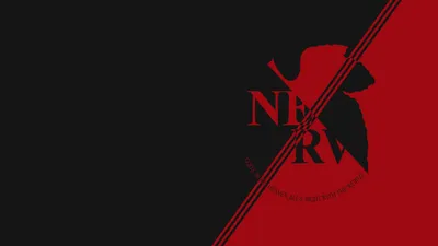 Bright Anime Wallpaper Black/Dark Wallpaper 4K 3840x2160 Anime, 4k, Ultra, Hd, Pc, Desktop, Wallpaper:, Showing, Nerv, Evangelion, Logo, Stylized, Red, Brown, Ultrawide