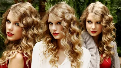Serene Three Wallpaper Abstract Wallpaper 4K 1920x1080 Hd, Pc, Desktop, Wallpaper, Featuring, Three, Stylized, Images, Taylor, Swift, Curly, Hair, White, Ultrawide, Full HD