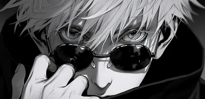 Satoru Gojo Jujutsu Kaisen Black Black/Dark Wallpaper 4K 2563x1246 Hd, Desktop, Wallpaper:, Featuring, Satoru, Gojo, From, Jujutsu, Kaisen, Depicted, Black, White, Ultrawide, QHD