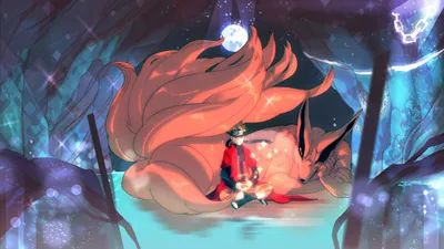 Bright Anime Wallpaper Space Wallpaper 4K 1920x1080 Anime, Wallpaper, Featuring, Kurama, And, Naruto, Uzumaki, From, Glowing, Moon, High-definition, Desktop, Gray, Pink, Ultrawide, Full HD