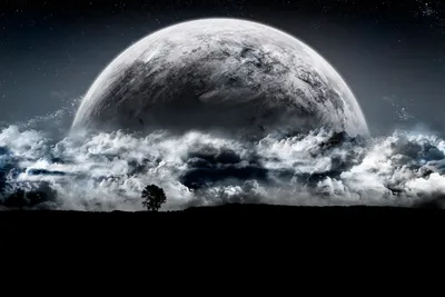Sci Dramatic Planet Space Wallpaper 4K 3456x2304 Sci-fi, Hd, Desktop, Wallpaper:, And, Background, Featuring, A, Dramatic, Planet, Rise, Clouds, Gray, White, Landscape, QHD