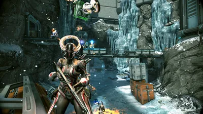 Bold Trinity Wallpaper Games Wallpaper 4K 1920x1080 Hd, Pc, Desktop, Wallpaper, Featuring, Trinity, From, Warframe, Snowy, Industrial, Environment, Cubes, Black, Ultrawide, Full HD