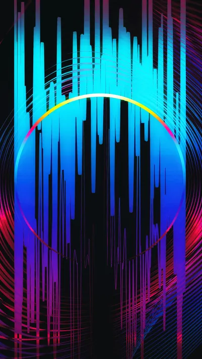 Abstraction Digital Art Abstract Technology Wallpaper 4K 2160x3840 Yellow